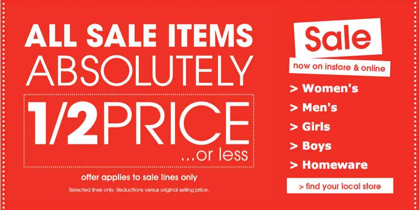 Save 50% or more on sale items at Matalan